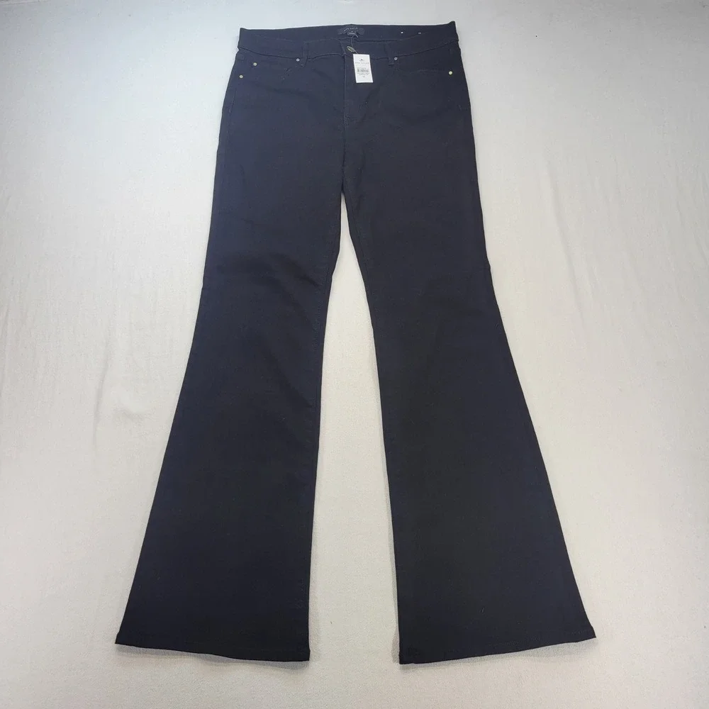 Ann Taylor The Boot Jeans Womens‎ 10 Black Mid Rise Bootcut Denim